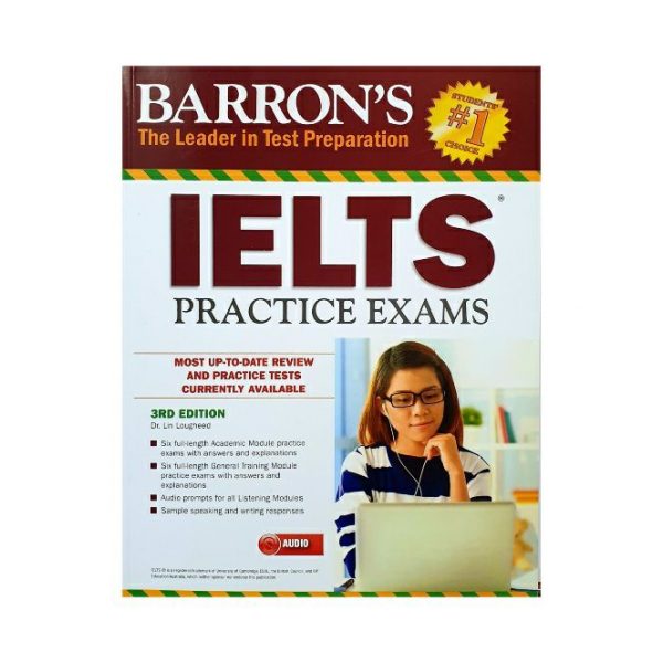 کتاب زبان انگلیسیbarrons ielts practice exam 3rd ed آیلتس پرکتیس اگزم بارونز ویرایش سوم
