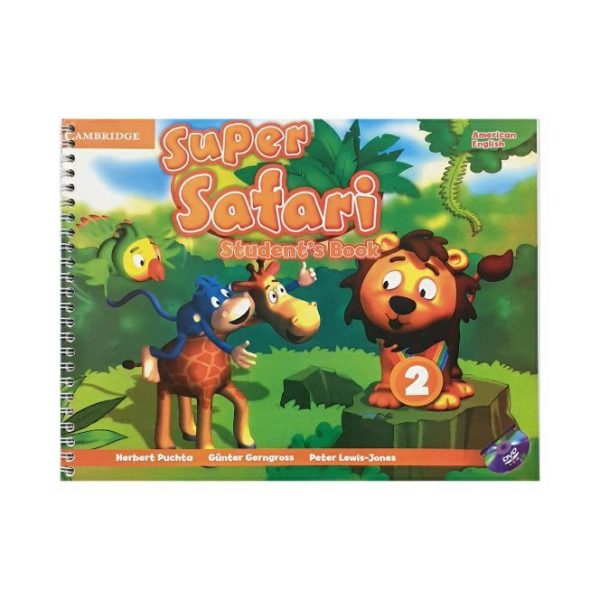 کتاب آموزشی انگلیسی برای خردسالان و کودکان super safari 2 american english سوپر سافاری 2 آمریکن
